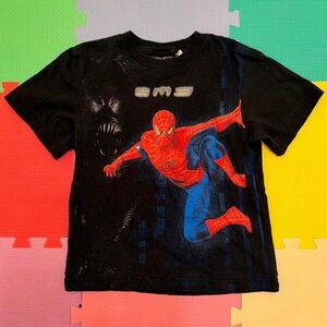SVS Spider Hero Kids T-Shirt - Black and Blue